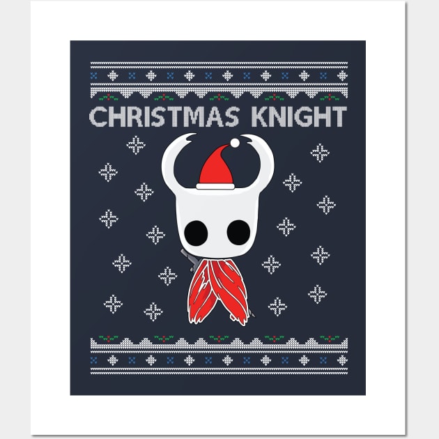 Christmas Hollow Knight Knit Wall Art by Nova5